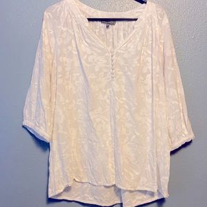 Brixon Ivy White 3/4 sleeve Top. size 2x.